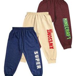 Boys Pack of 3 Graphic Print Track Pants-image-85