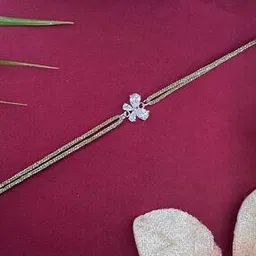Tie-Up Silver Plated Thread Rakhi-image-83