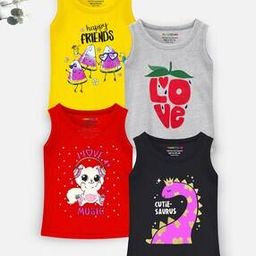 Pack of 4 Graphic Print T-Shirts-image-22
