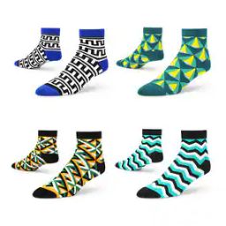 Pack of 4 Printed Socks-picture-17