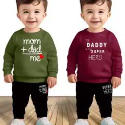 mgrs Boys Pack of 2 Printed Cotton Sweatshirts & Joggers Set-picture-43