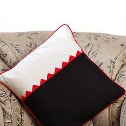 Scalloped Pattern Handcrafted Cotton Cushion Cover 16"x16"-image-27