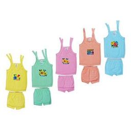 New Born Baby Pack of 5 Solid Assorted Printed Set-7