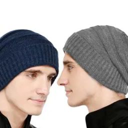 Men Bhcombo-130818-038-041 Pack Of 2 Woven Beanies-picture-45