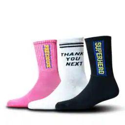 Pack of 3 Mid-Calf Length Everyday Socks-image-93