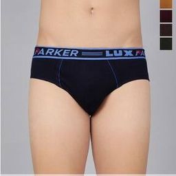 Men Pack of 5 Typographic Print Briefs with Elasticated Waistband-image-3