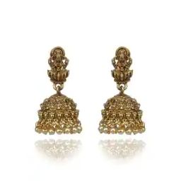 Women Gold-Plated Jhumka Earrings-41