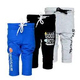 Pack of 3 Typographic Print Straight Track Pants-8