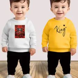 Set Of 2 Graphic Pants & T-Shirt Set-image-24