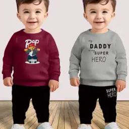 Set Of 2 Graphic Pants & T-Shirt Set-15