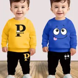 Set Of 2 Graphic Pants & T-Shirt Set-15