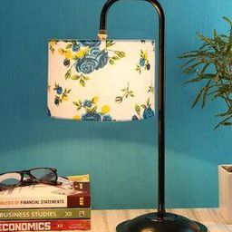 Table Lamp with Floral Print Shade-image-48