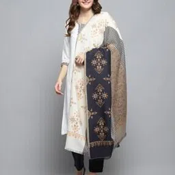 monte carlo Women Floral Woven Shawl with Frayed Hem-picture-14