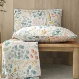 Flowers Print Double Bed Sheet Set-image-69