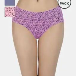 Pack of 3 Moderate Coverage Mid-Rise Pure Cotton Hipster Panties - EK434-picture-13