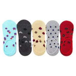 Pack of 5 Printed Low-Length Socks-image-48
