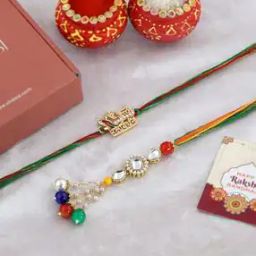 Set of 2 Lumba Rakhi with Roli & Chawal-image-20