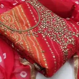 Women 3-Piece Unstitched Dress Material-image-36