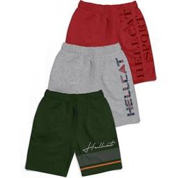Pack of 3 Typographic Print Shorts-18