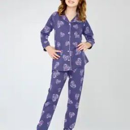 Girls Floral Print T-Shirt & Pyjamas Set-image-85