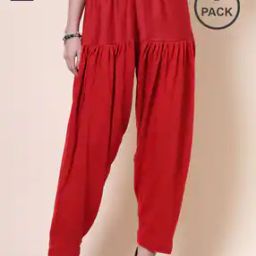 Women Pack of 2 Salwars with Drawstring Closure-31