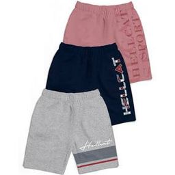 Pack of 3 Typographic Print Shorts with Elasticated Waist-image-79
