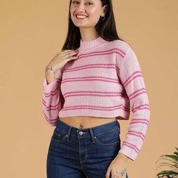 Women Self-design Pullover-image-45