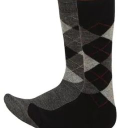 Pack of 2 Men Checked Above Calf-Length Socks-image-70
