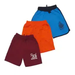 Pack of 3 Printed Flat-Front Shorts-image-108