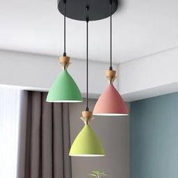 Pendant Lamp Color Metal Minimal Hanging Light-52