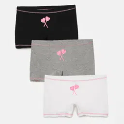 Pack of 3 Heart Print Briefs-image-85