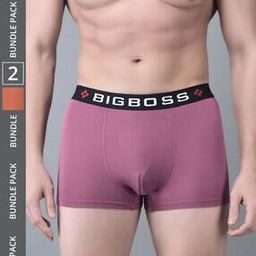 Pack of 2 Men Micro Modal Solid Trendy Trunks-picture-31