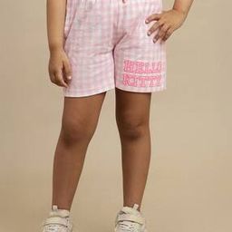 Girls Checked Regular Fit Shorts-image-22