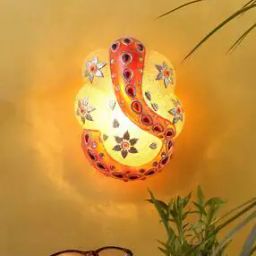 Iron Ganesh Ji Wall Mounted Lamp-image-1