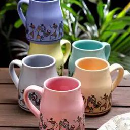 Ceramic Indian Tea set (Set of 6)-14