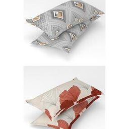 Set of 4 180 TC Printed Pillow Covers 27" x 17"-image-102