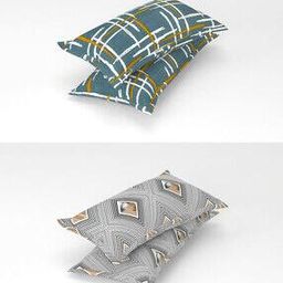 Set of 4 180 TC Printed Pillow Covers 27" x 17"-image-99
