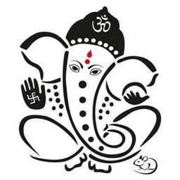 rangoli Lord Ganesh Print Self-Adhesive Wall Sticker-picture-23