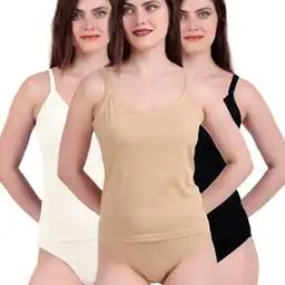 Pack of 3 Scoop-Neck Camisoles-image-6