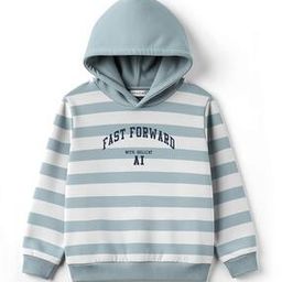 Boys Striped Regular Fit Hoodie-image-25