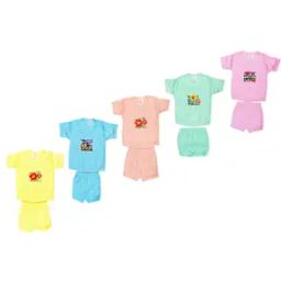 Pack oF 5 Floral Print T-Shirts with Shorts-picture-48