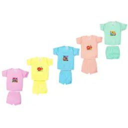 Pack oF 5 Floral Print T-Shirts with Shorts-picture-25