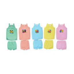 Infants Pack of 5 Typographic Print Upper with Shorts-picture-5