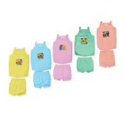 Infants Pack of 5 Typographic Print Upper with Shorts-picture-9