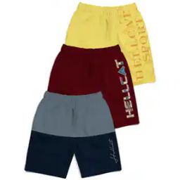 Pack of 3 Colourblock Bermuda Shorts with Elasticated Waist-picture-15