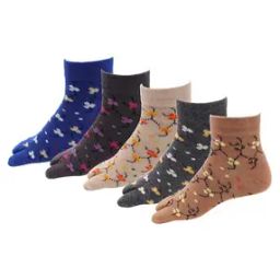 Pack of 5 Floral Print Everyday Socks-image-45