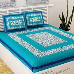 Double BedSheet With 2 Pillow Cover-image-89