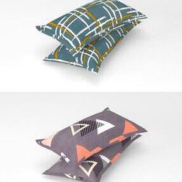 Pack of 4 Printed Pillow Covers 27" x 17"-image-73