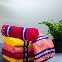 Set of 6 Striped Hand Towels-1