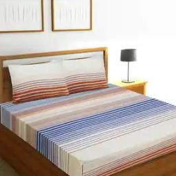 150 TC Double Bedsheet with 2 Pillow Covers-picture-38